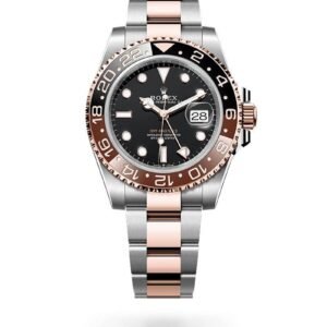 ROLEX GMT MASTER II EVEROSE GOLD AND OYSTERSTEEL