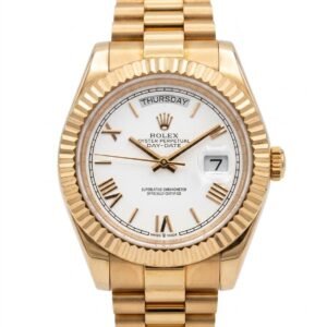 ROLEX DAY DATE IN GOLD CASE WITH MATCHING PRESIDENT STYLE BRACELET