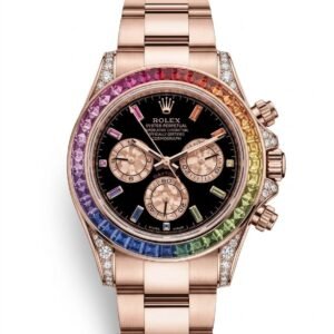ROLEX DAYTONA RAINBOW ROSE GOLD CASE