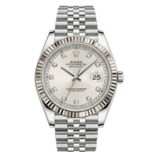 ROLEX DAY JUSTG FROM THIS DEALER STEEL CASE FLUTED WHITE