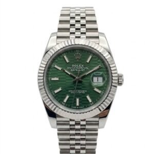 ROLEX DAYJUST GREEN FLUTED