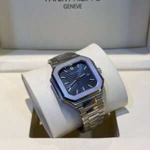 PATEK PHILIPPE CUBITUS BLUE HORIZONTALLY RIBBED DIAL