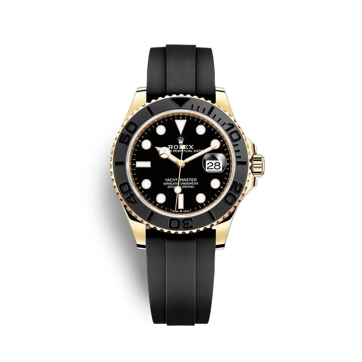 ROLEX YACHT MASTER GOLDE/BLACK