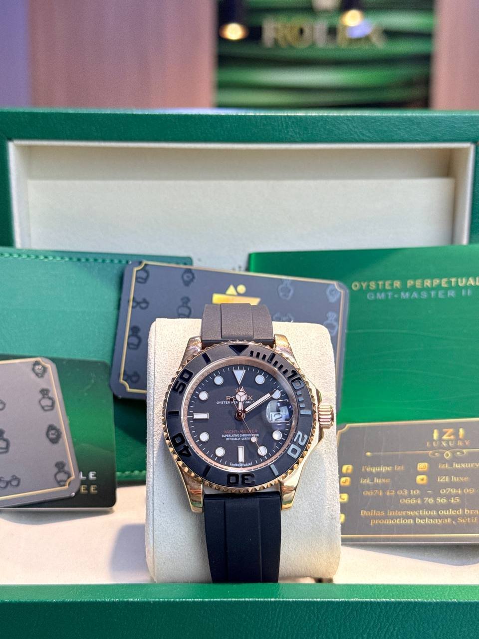ROLEX YACHT MASTER GOLDE/BLACK - Image 3
